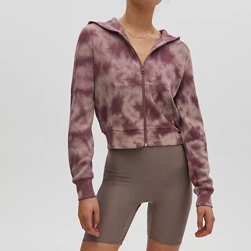 TNA Thermal Zipped Hoodie Tie Dye